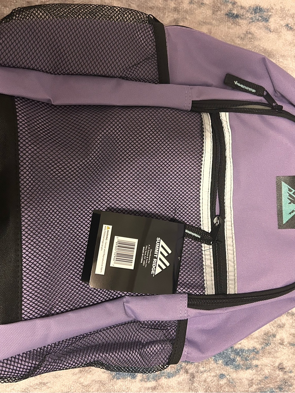 Summit Ridge Purple Backpack New With Tags - Picture 3 of 5